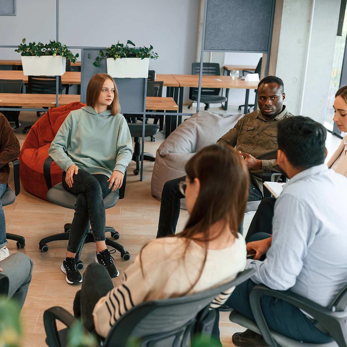 Success & Wellbeing Group Therapy Offers Telehealth in New York, Massachusetts & Maine image of Group sitting in a circle