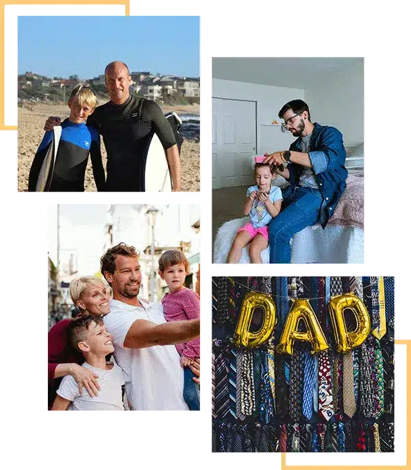 dads with their kids