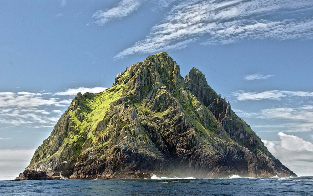 Skellig Michael island in Ireland